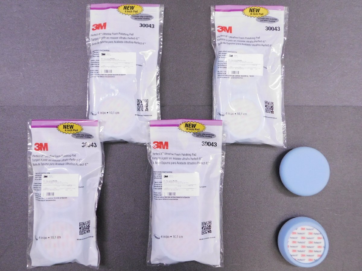 【3M・スリーエム】※《φ100ミニスポンジバフ つや出し用・10枚セット》 品番30043 φ75パッド用拍卖