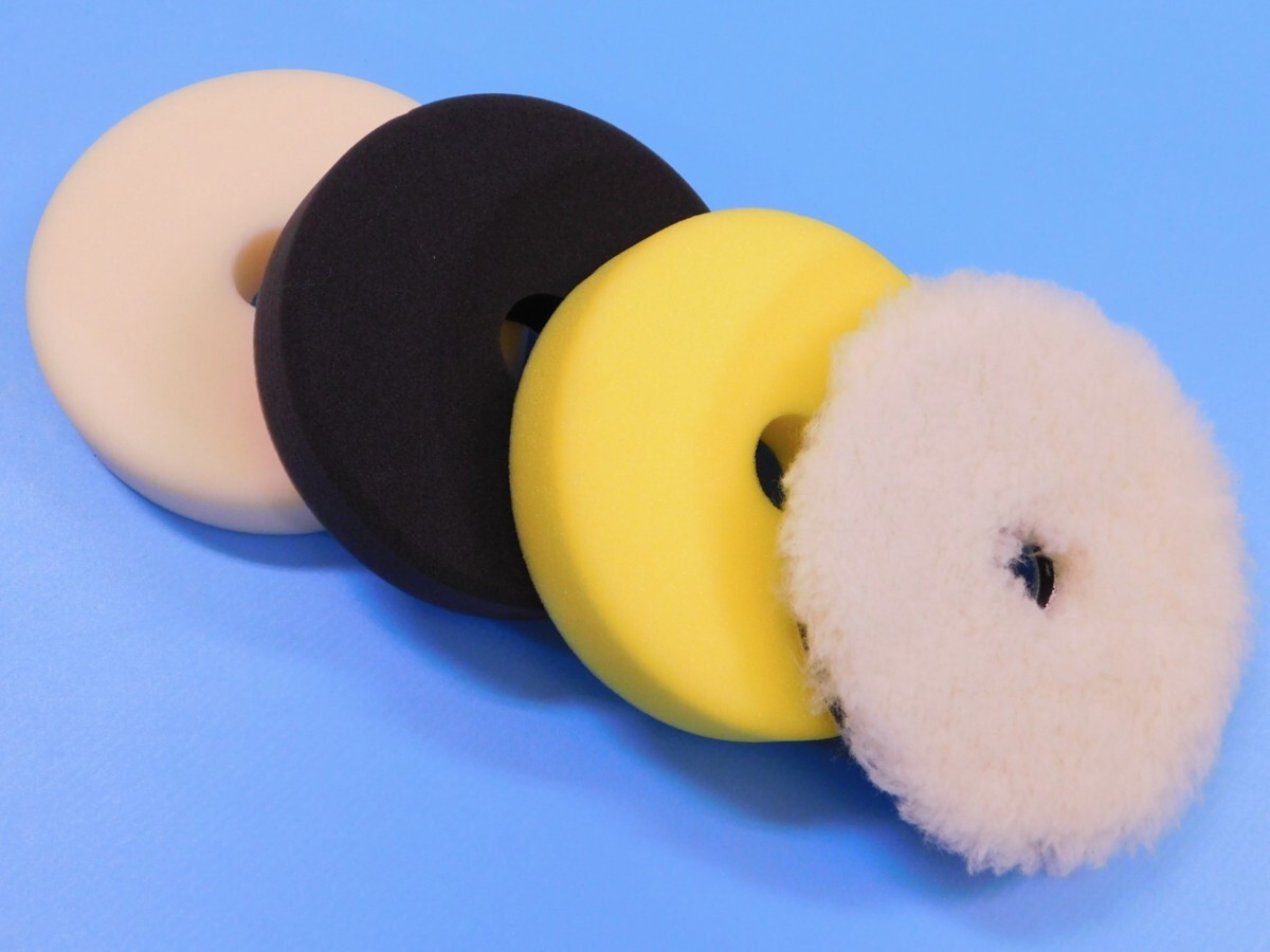 【コンパクトツール】※《φ150ボアバフ&ウレタンバフ FLAT・4枚セット》 厚めタイプ拍卖