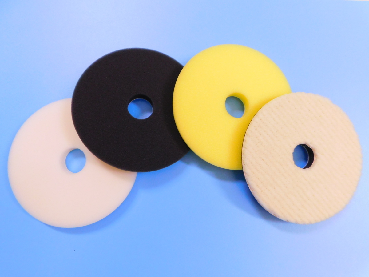 【コンパクトツール】※《150ウールテーパーバフ&ウレタンバフ・4枚セット》 薄めタイプ拍卖