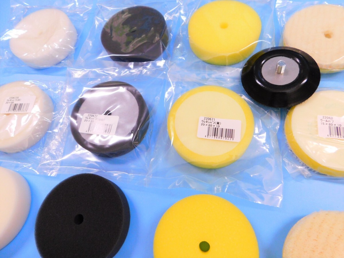 【コンパクトツール】《φ72バフパッド付 / φ80ウールバフ&ウレタンバフ・12枚セット》拍卖