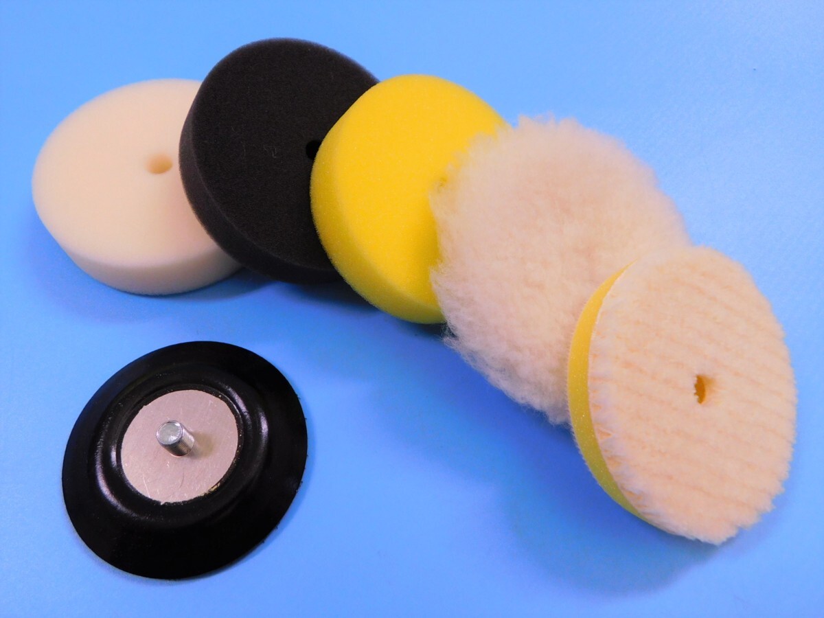 【コンパクトツール】※《φ72バフパッド付 / φ80ボアバフ&ウールバフ&ウレタンバフ・5枚セット》拍卖