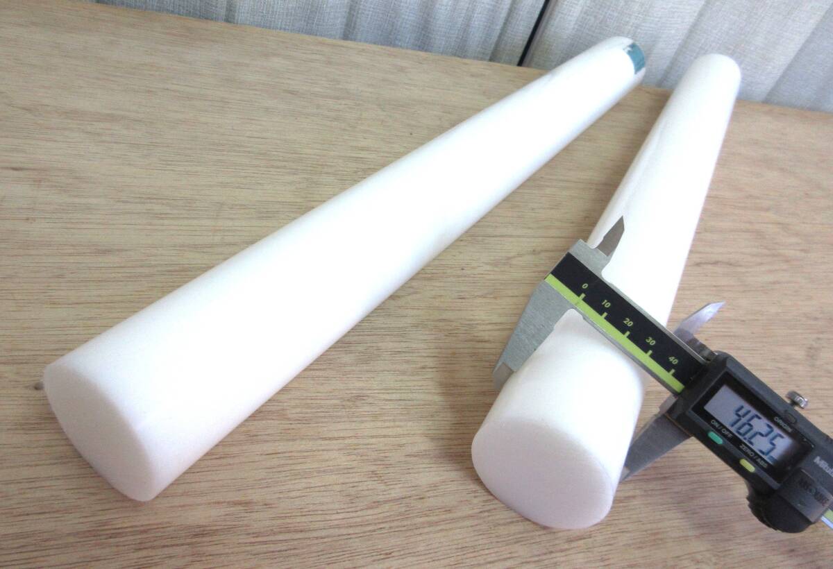 現品限り半端寸法 ジュラコン丸棒 外径45Φ×全長約470㎜ 2本セット 送料込み拍卖