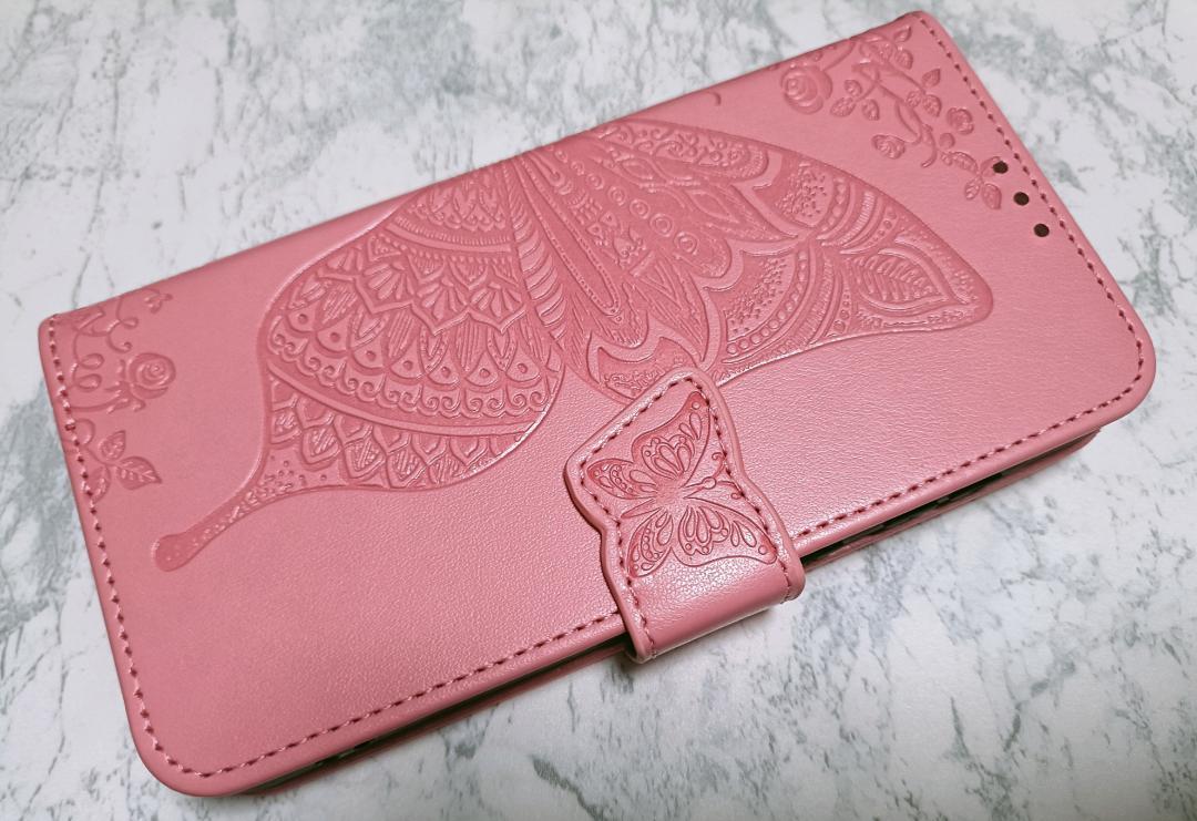 Galaxy A55 用 スマホケース 手帳型 蝶 花柄 ピンク拍卖