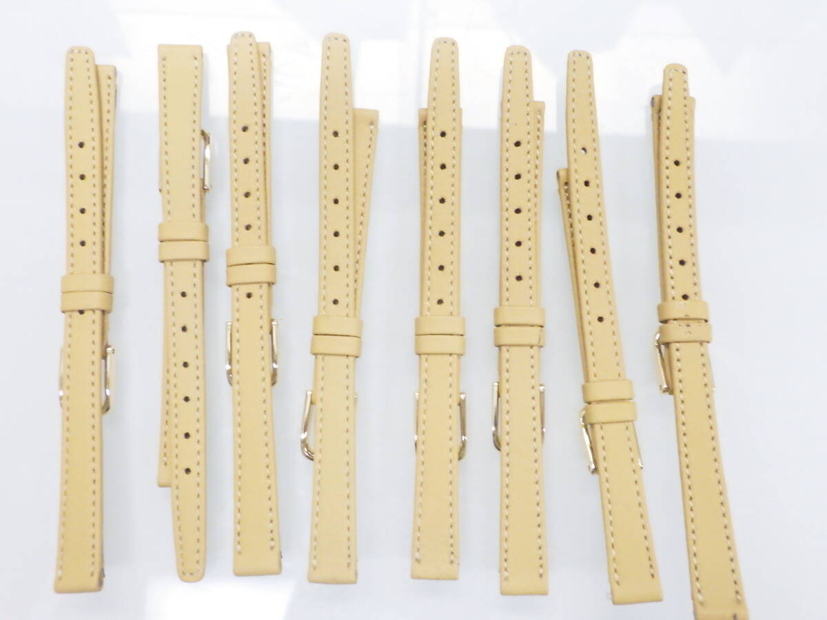 9ミリ 腕時計用バンド 8点 ブラウン色 №1639拍卖