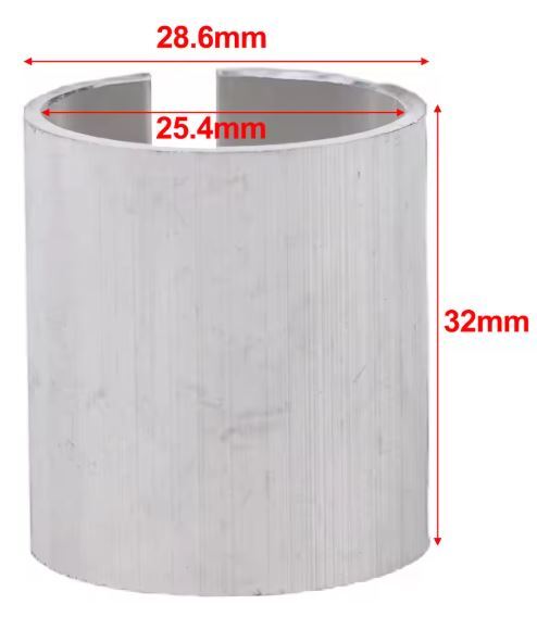 アルミニウム合金自転車ハンドルバー 変換アダプター シム 25.4〜28.6mm 32mm スペーサー拍卖
