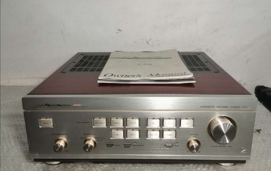 d1140931012 やや難あり LUXMAN L-570 プリメインアンプ 説明書付き 綺麗 ジャンク006拍卖