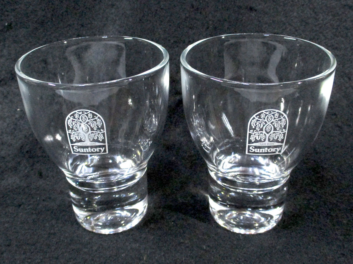 SUNTORY★サントリー TRADE MARK ロックグラス 2個セット 中古品★S13069拍卖