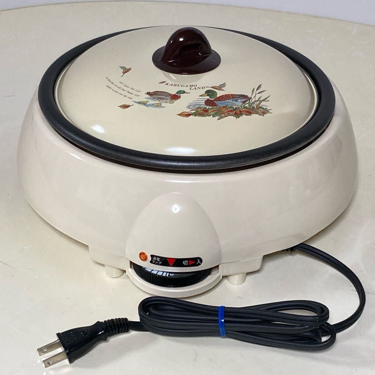 【未使用品/美品】カルガモランド 脱着式グリルパン MGP-1051T KARUGAMO LAND 電気グリル鍋拍卖