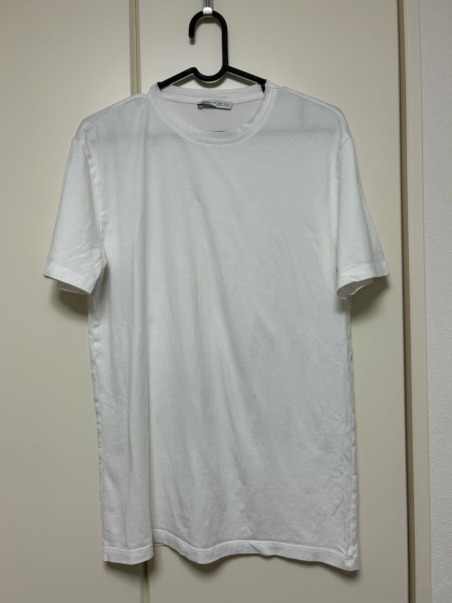 ZARA ザラ 白半袖Tシャツ メンズ サイズ40拍卖