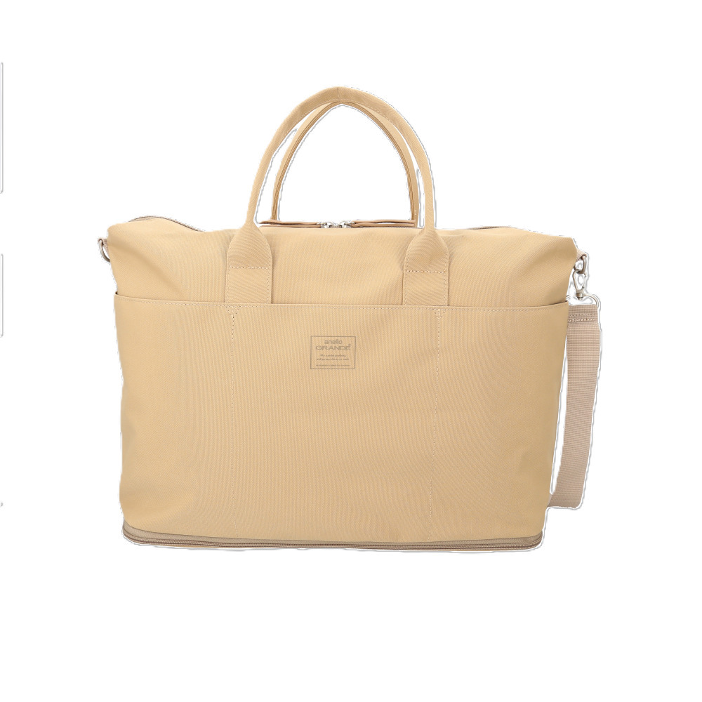 ☆ BE.ベージュ ☆ anelloGRANDE ふえる 2WAYボストン アネロ ボストン 2way GHD1462 anelloGRANDE アネログランデ ボストンバッグ拍卖