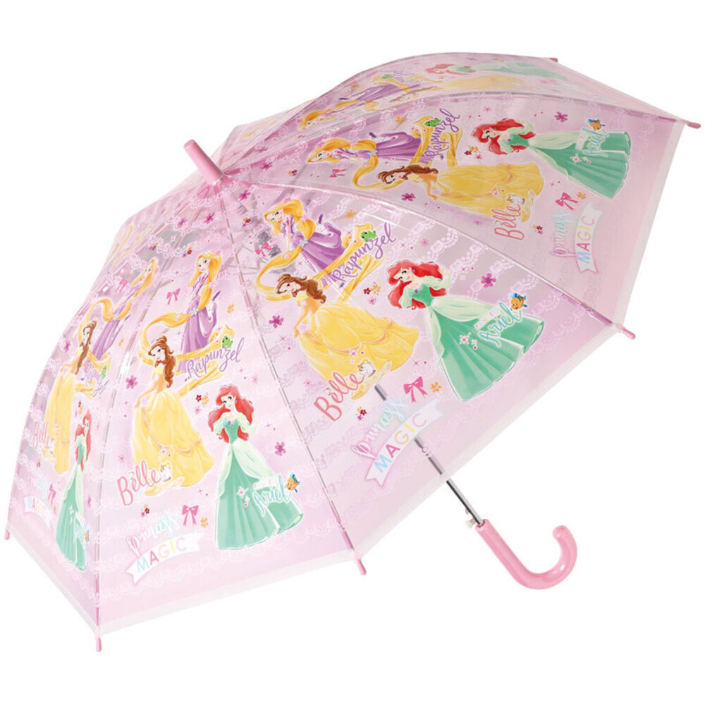 ☆ プリンセス/2 ☆ キャラクター 子ども用 ビニール傘 55cm UBV3 ビニール傘 子供 かわいい 傘 子供用 透明 男の子 女の子 長傘 キッズ拍卖