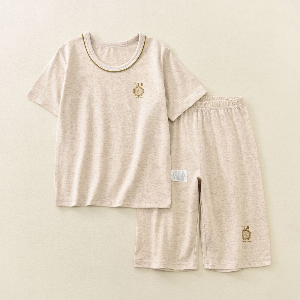 ☆ TZ1024オフホワイト ☆ 120size ☆ キッズ ルームウェア 上下セット 半袖 キッズ パジャマ ルームウェア 上下セット 半袖 女の子拍卖