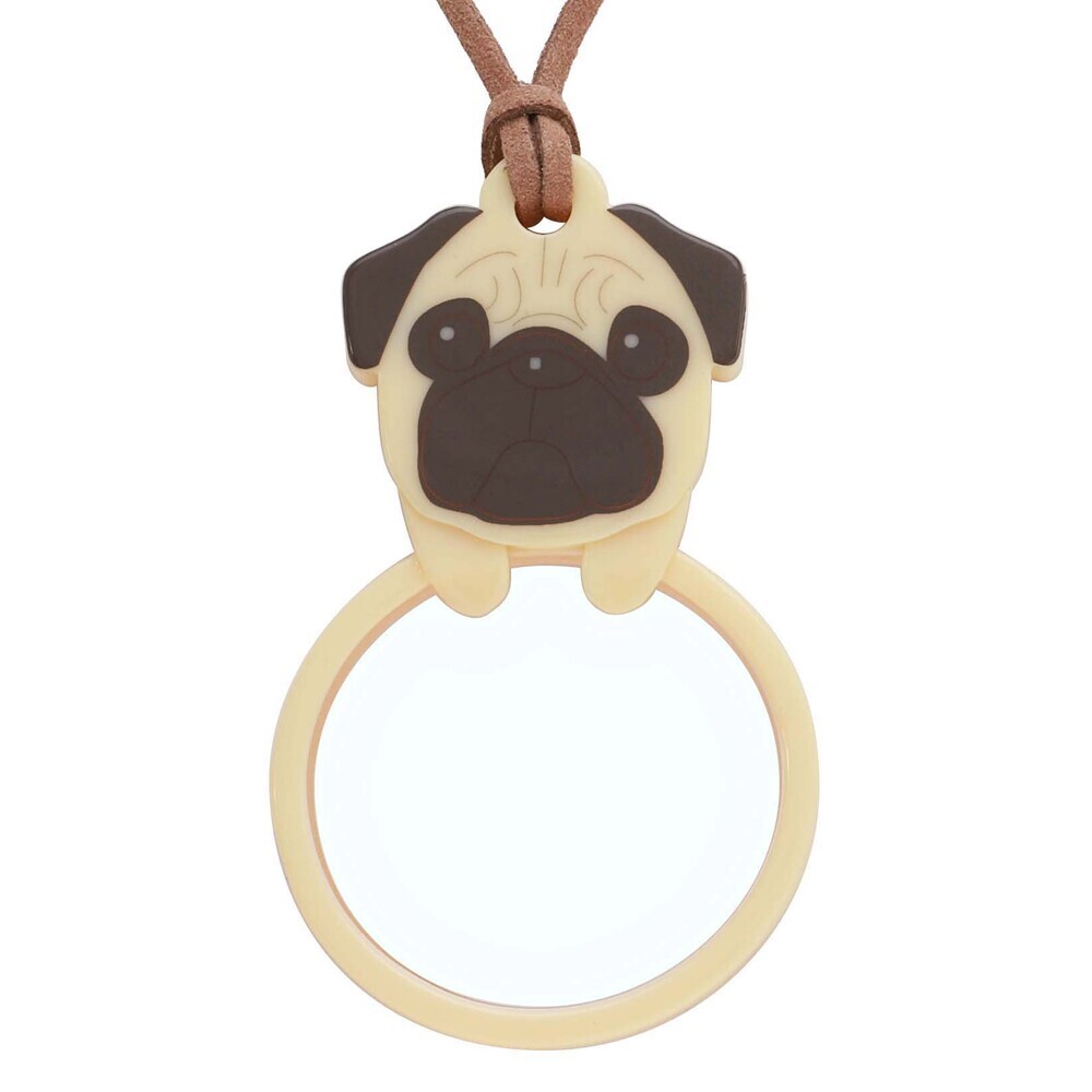 ☆ パグA/BE ☆ ルーペ ペンダントルーペ 携帯 ネックレス レディース 拡大 鏡 かわいい 猫 CAT ねこ ネコ Glasses 母の日 敬老の日拍卖