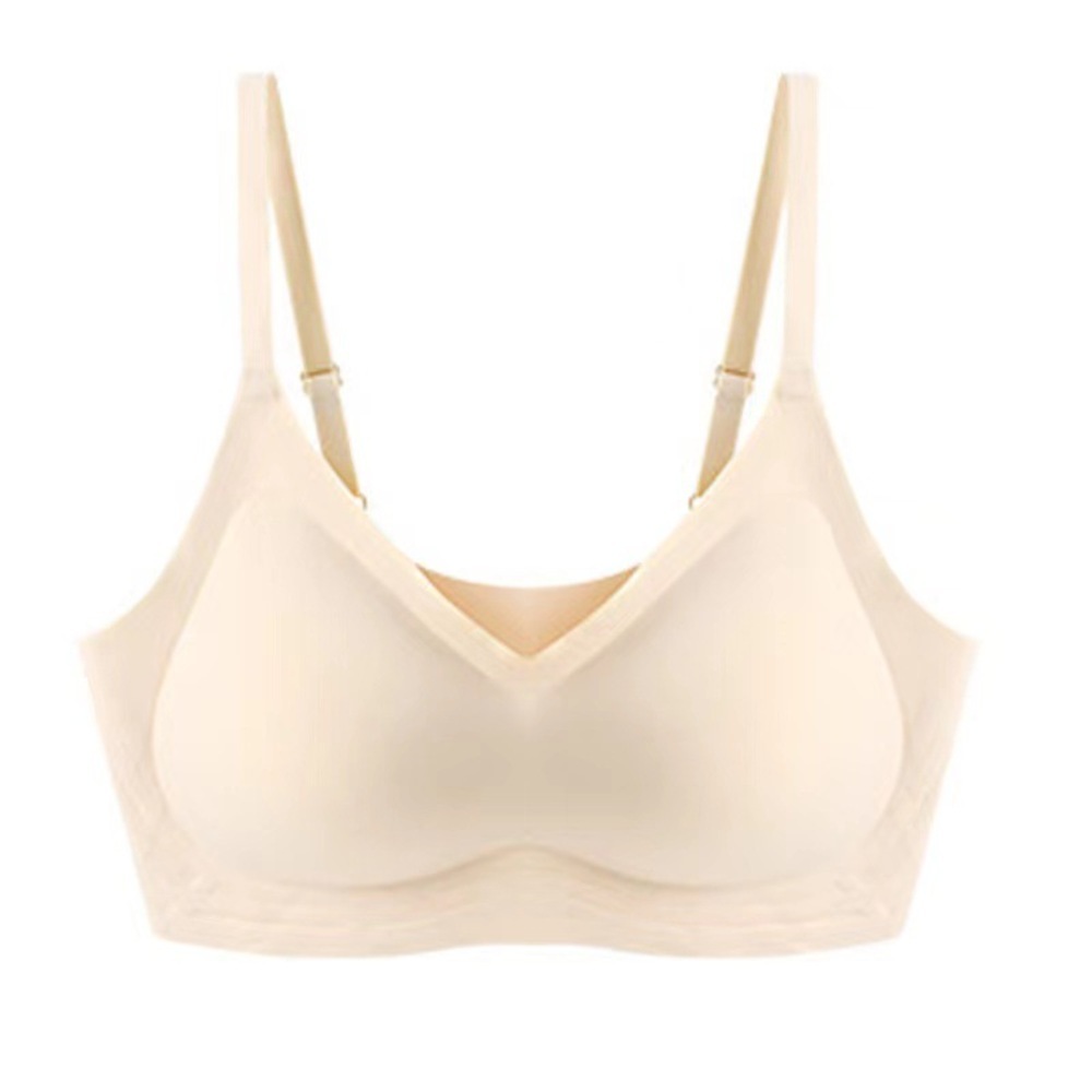 ☆ ベージュ ☆ XL ☆ ノンワイヤー ナイトブラ ストレスフリー ナイトブラ 昼夜兼用 ブラジャー ノンワイヤー ブラ シームレス拍卖