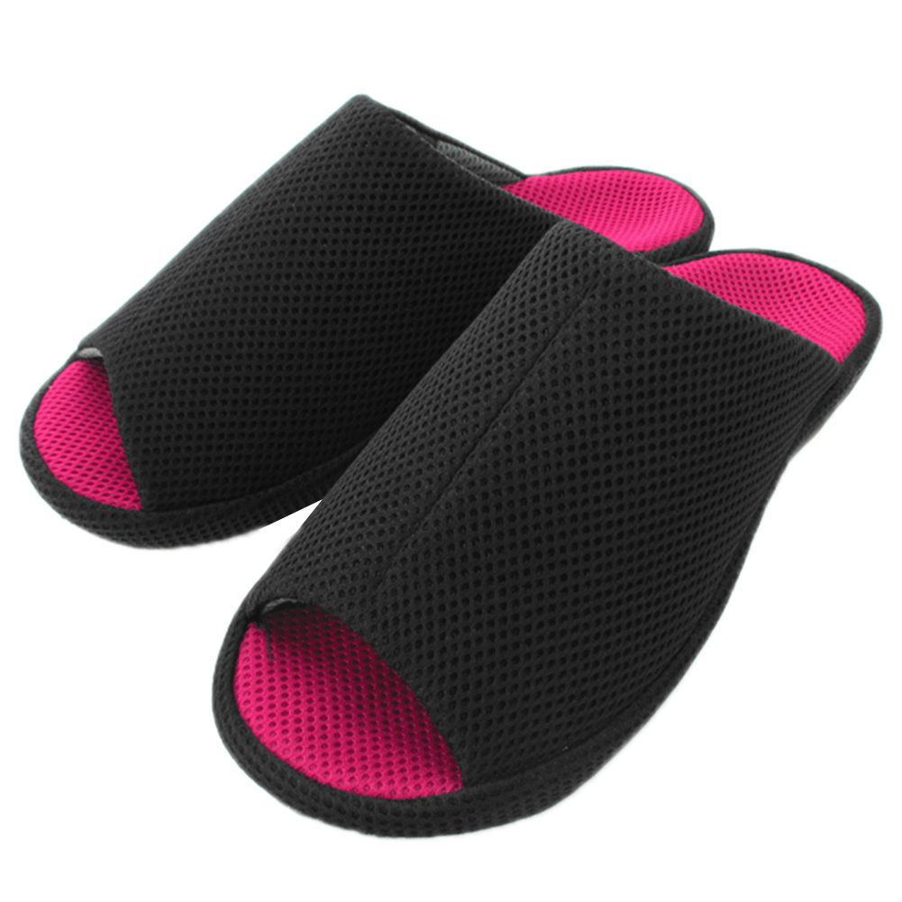 ☆ ブラックL スリッパ 室内用 おしゃれ 来客用 メッシュ 3D COMFORT スリーディーコンフォート 室内履き ルームスリッパ かわいい 来客用拍卖