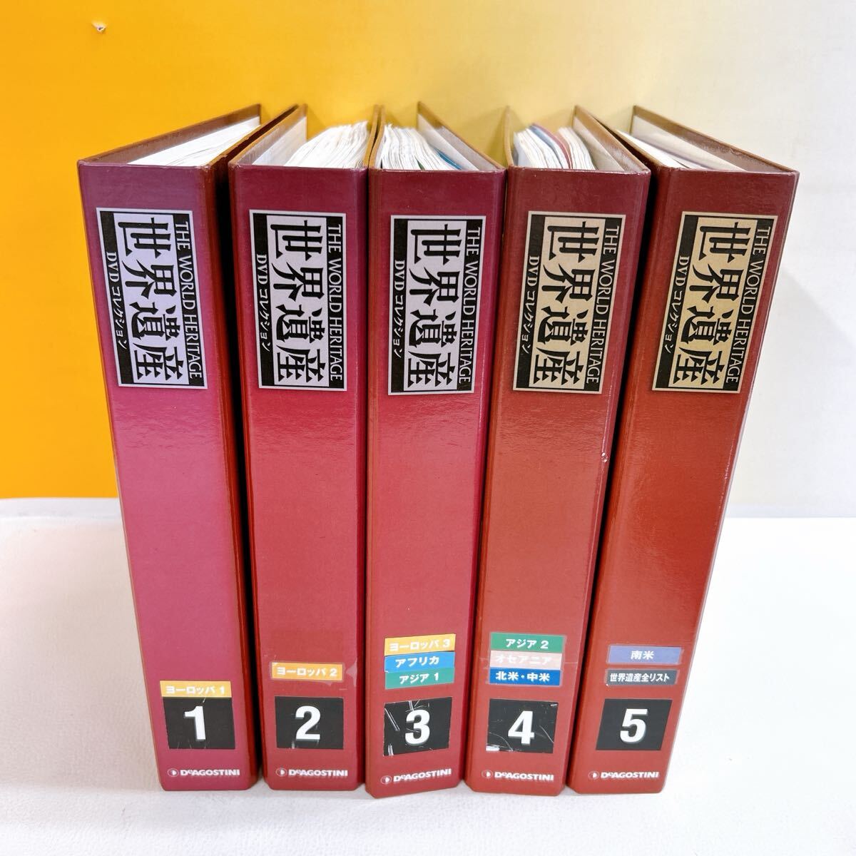 N-T6/7 世界遺産 デアゴスティーニ DVDコレクション バインダー5冊 冊子 DVD90巻+特別号日本編 デアゴスティーニ 2箱発送拍卖