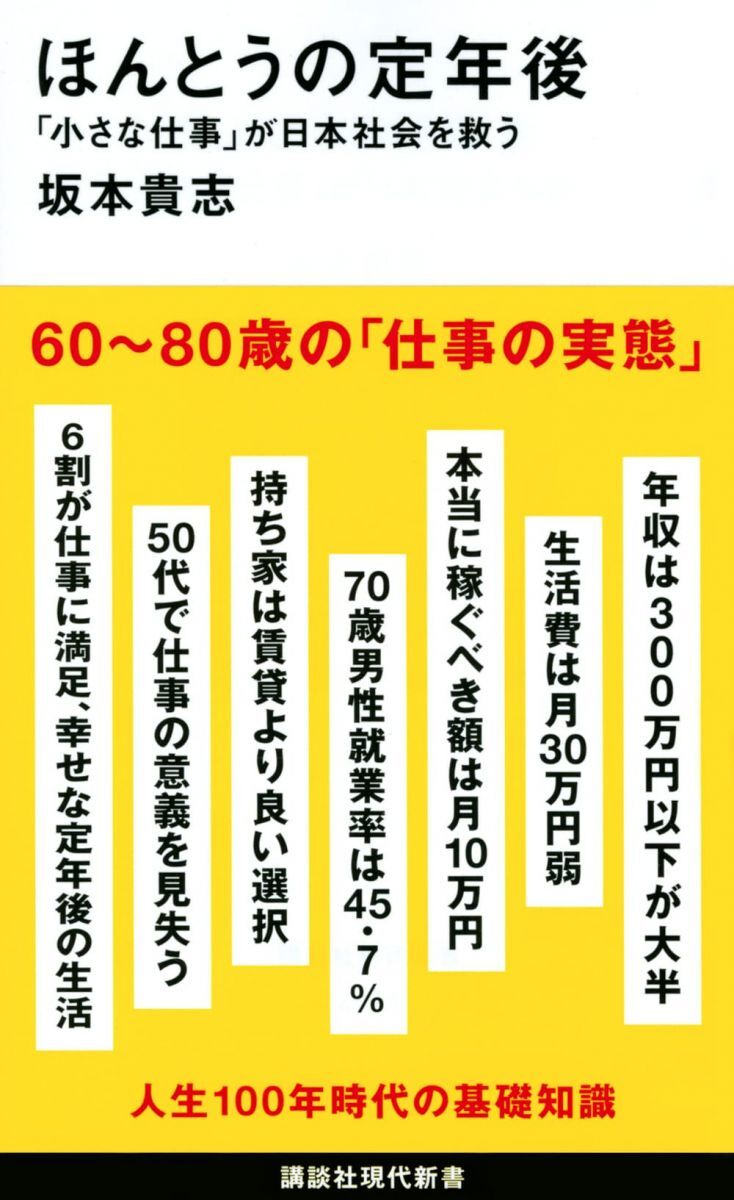 ほんとうの定年後 「小さな仕事」が日本社会を救う (講談社現代新書)拍卖