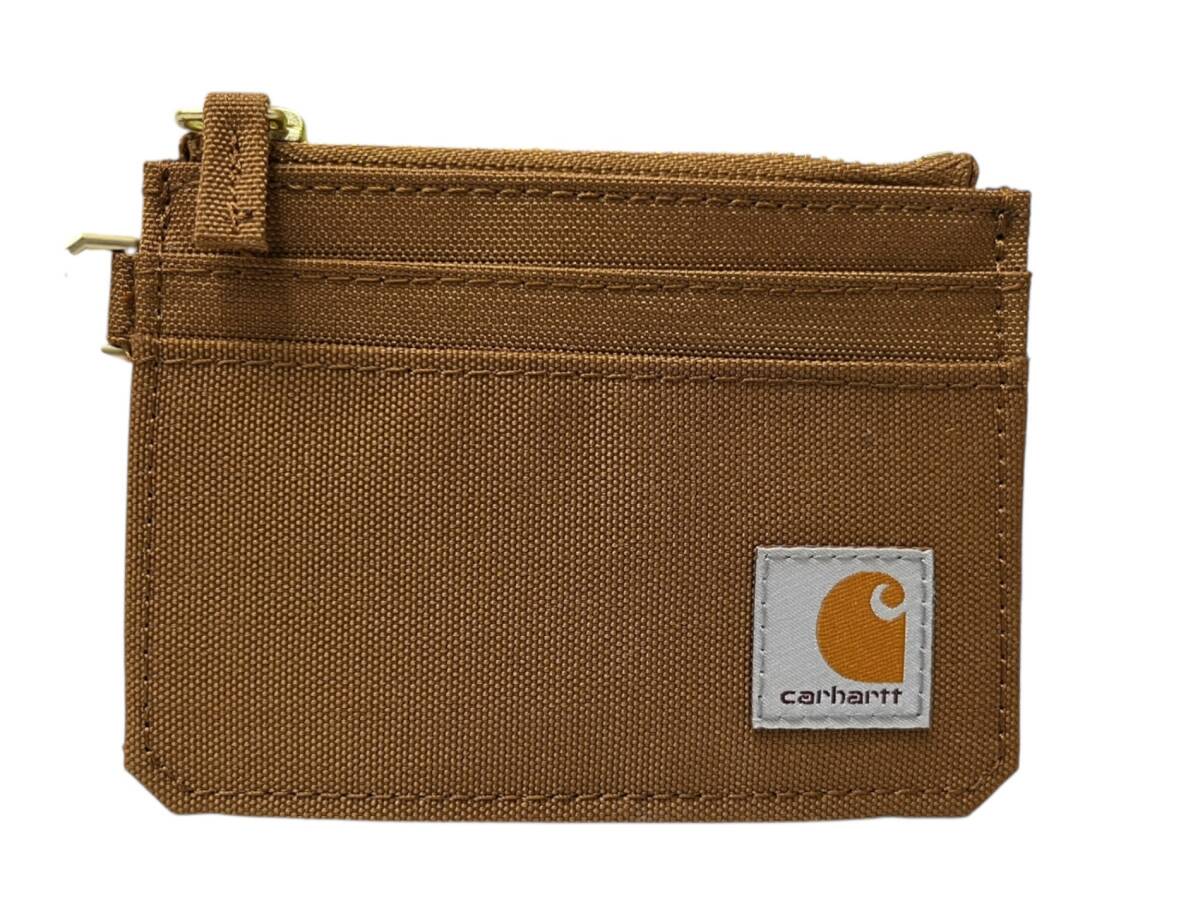 Carhartt (カーハート) NYLON DUCK ZIPPERED CARD KEEPER ミニ財布 B0000245 ブラウン ウィメンズ/065拍卖