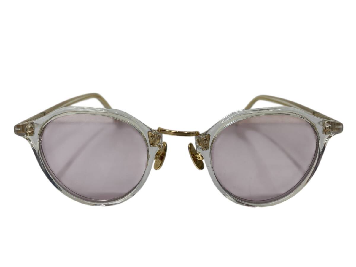 A.D.S.R. サッチモ SATCHMO 03 HAND MADE サングラス クラウンパント型 ゴールド/クリア メンズ/045拍卖