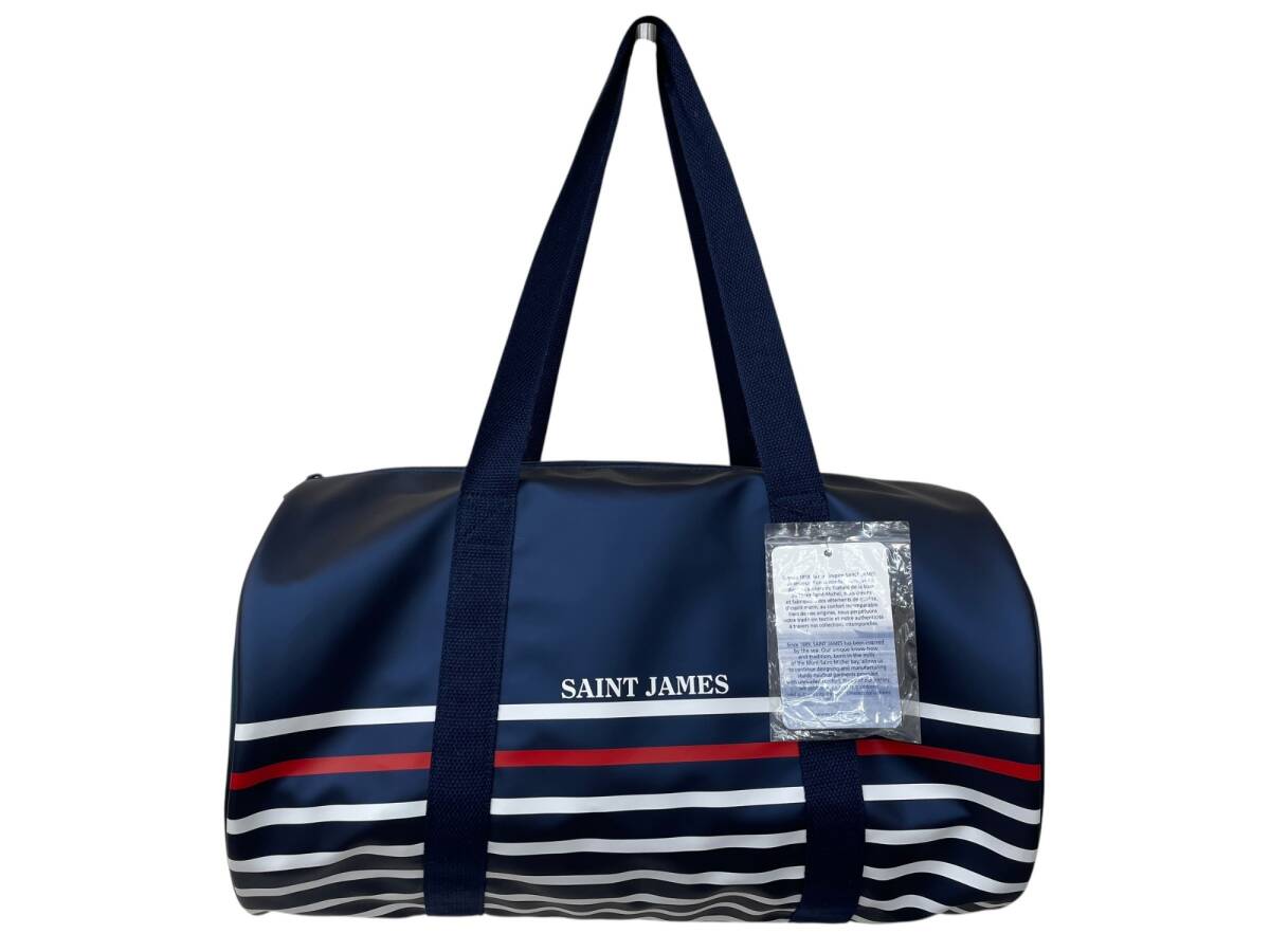 SAINT JAMES (セントジェームス) Sac Bowling Sport ミニボストンバッグ ボーダー SJ1418 RN130787 CA54397 ネイビー レディース/045拍卖