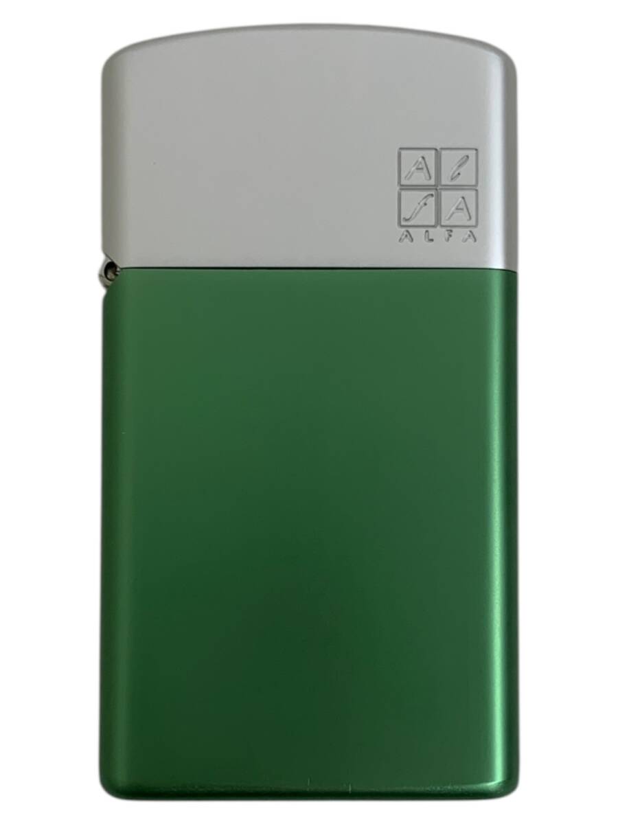 zippo (ジッポー) ポープ オイルライター 2002年製 シルバー×グリーン 雑貨/004拍卖