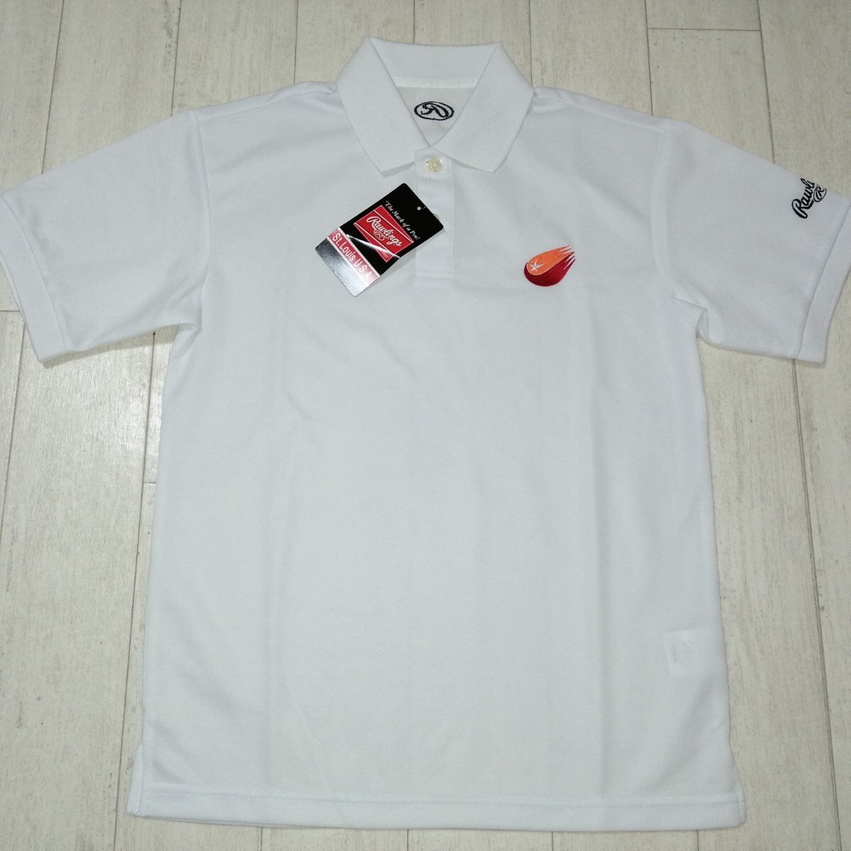 新品/Rawlings/ローリングス/ポロシャツ/吸汗速乾/野球/ベースボール/ウェア/トレーニング拍卖