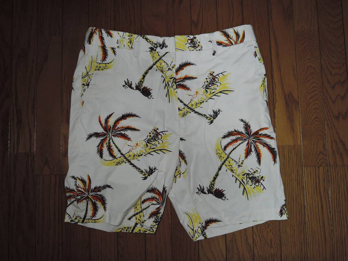 WACKO MARIA ワコマリア アロハ柄 ショーツ M 白 コットン ハーフパンツ ショートPT Guilty Parties拍卖