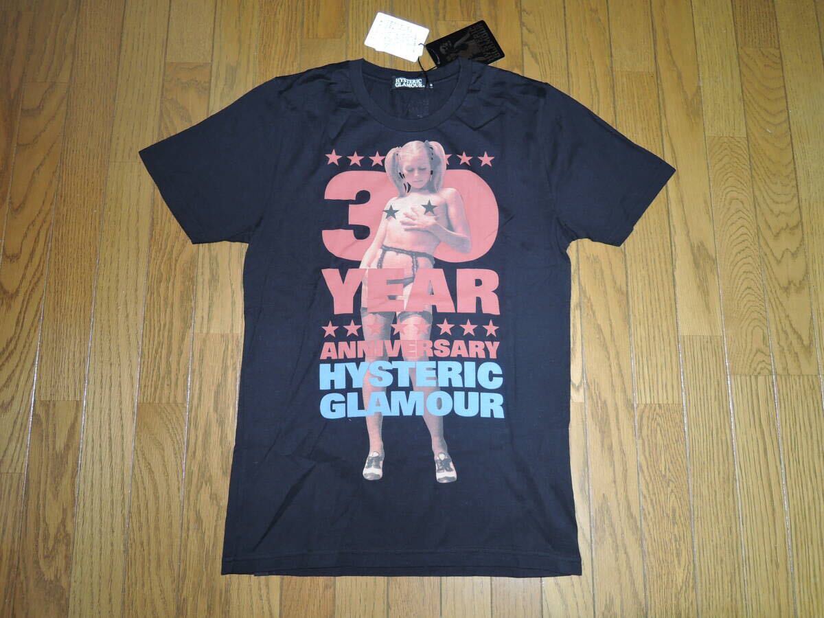 新品 HYSTERIC GLAMOUR ヒステリックグラマー Tシャツ S 黒 30周年記念 ガールフォト ヌード TEE / 半袖Tシャツ カットソー拍卖