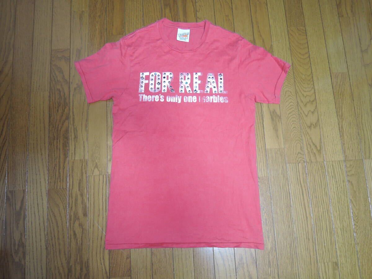 MARBLES マーブルズ スタッズ Tシャツ L 赤 FORREAL TEE 半袖Tシャツ カットソー /拍卖