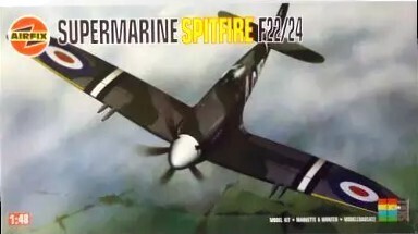 【未組立、※訳あり:箱なし】AIRFIX エアフィックス 07105 1/48 SUPERMARINE SPITFIRE スーパーマリン スピットファイア F22/24拍卖