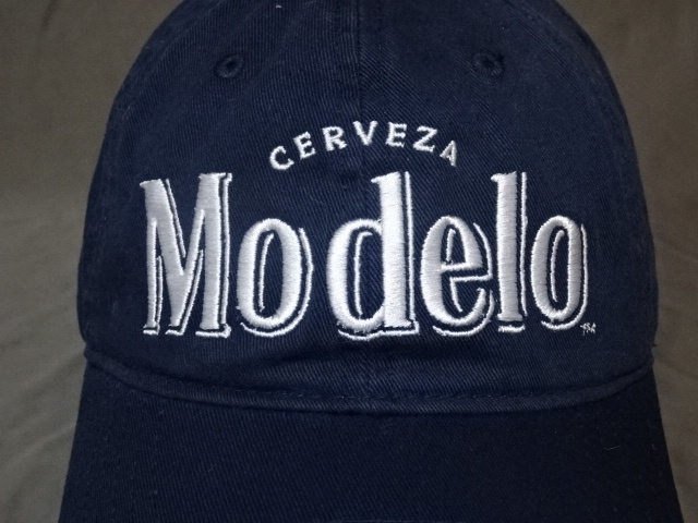 激レア USA購入 海外企業モノ 人気メキシカン ビール 【Modelo CERVEZA】 ロゴ刺繍入り キャップ ネイビー 中古良品拍卖