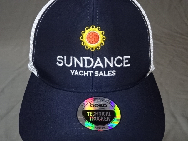 激レア USA購入【Boco GEAR】アメリカ企業モノ オレゴン州 ヨット クルーザー販売会社【SUNDANCE YACHT SALES】ロゴ刺繍入りCAP 中古良品拍卖