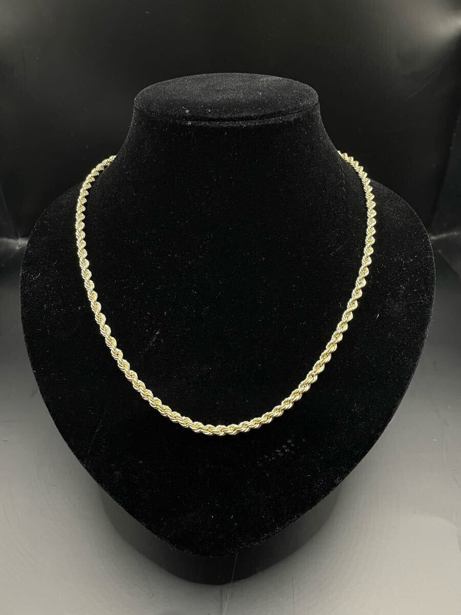 【国内最安値】10K YG Rope Chain 5 ロープチェーン ゴールドチェーン ネックレス 喜平 14K 18K ヒップホップ avalanche jewelry拍卖