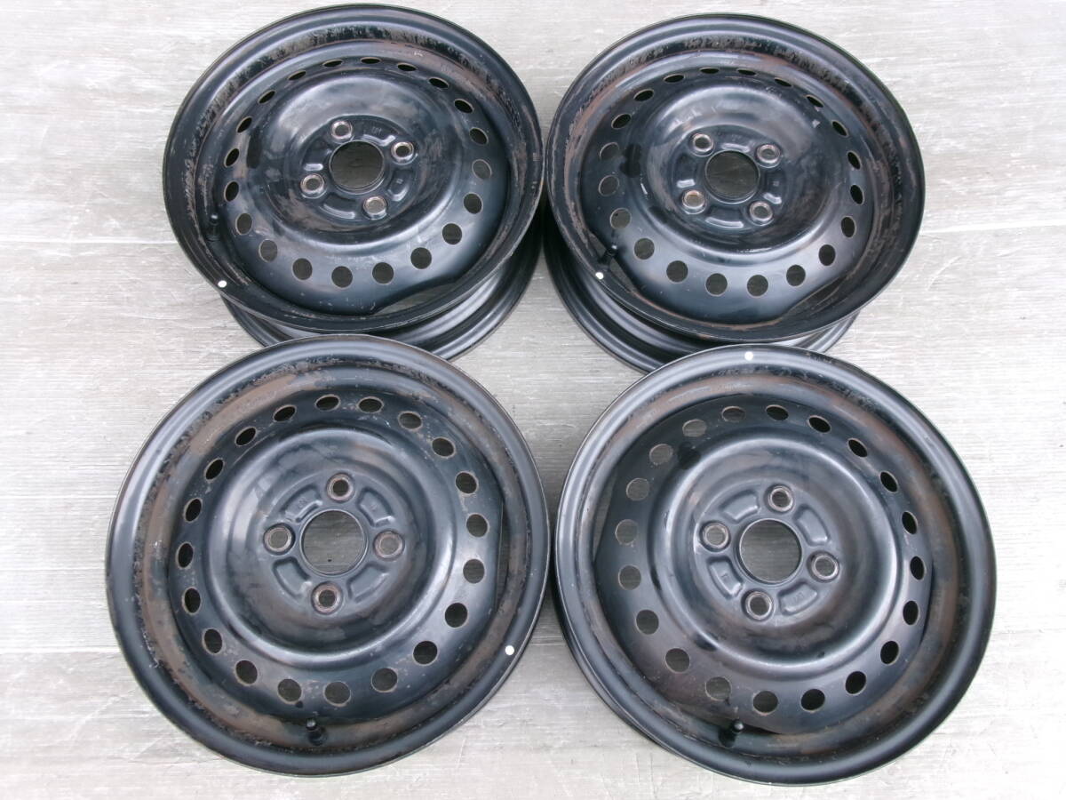 【ダイハツ】タント 純正スチールホイール 14x4.5J 4-100 +45 ハブ54☆4本セット 50618-10 検)ムーヴ ミラ ウェイク コンテ ラテ エグゼ拍卖
