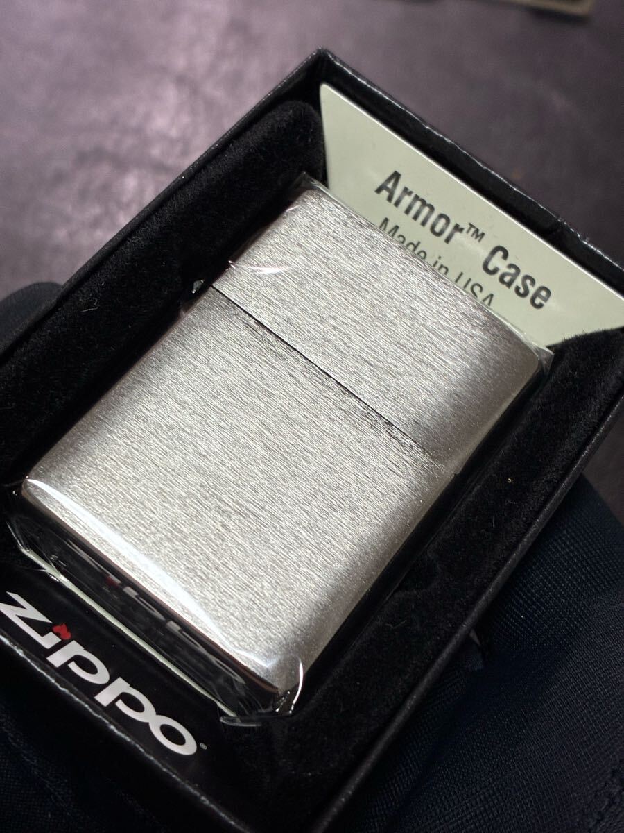 zippo シルバー アーマー silver 希少モデル 2025年製 Armor Case ケース 保証書付き拍卖