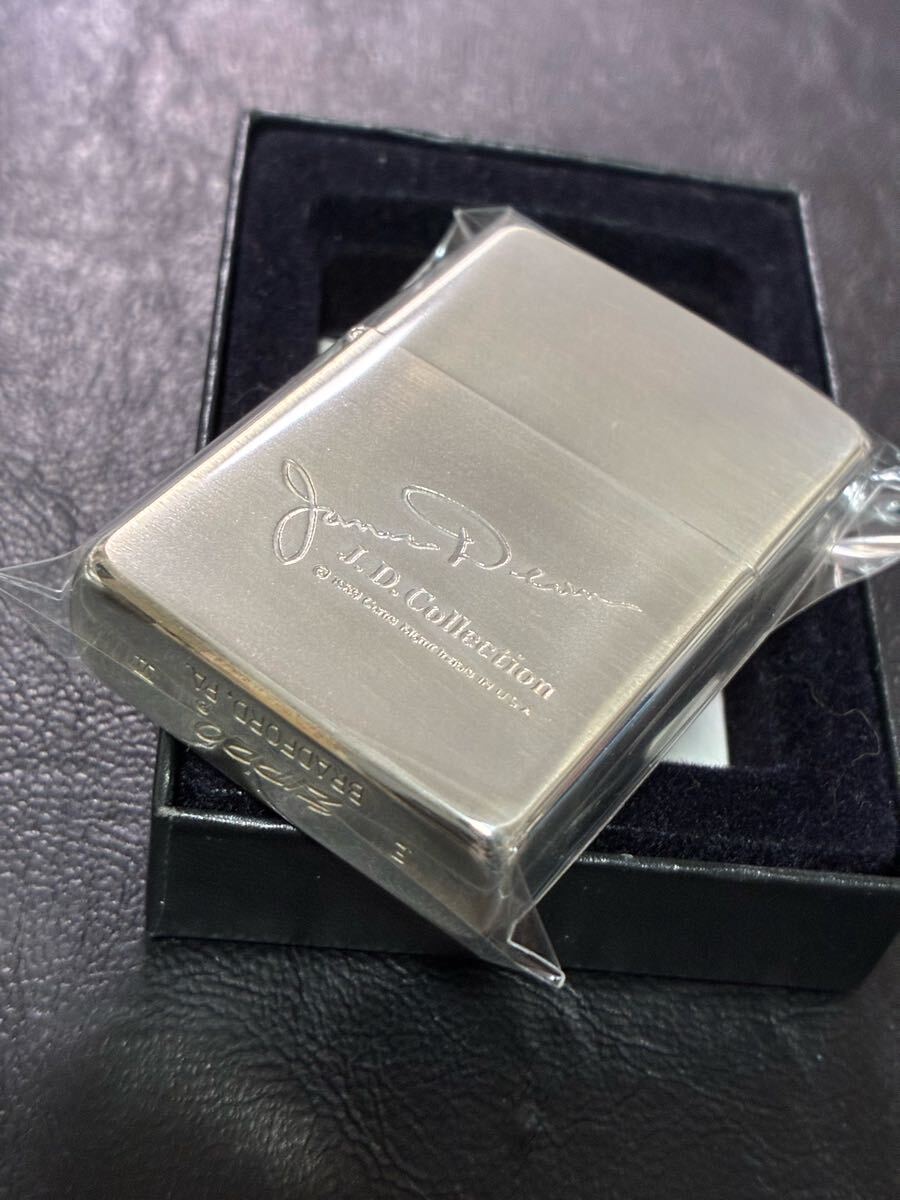zippo 筆記体 ヴィンテージ シルバー 希少モデル 1990年製 J.D.Collection シルバーインナー 1989年製 ケース 保証書付き拍卖
