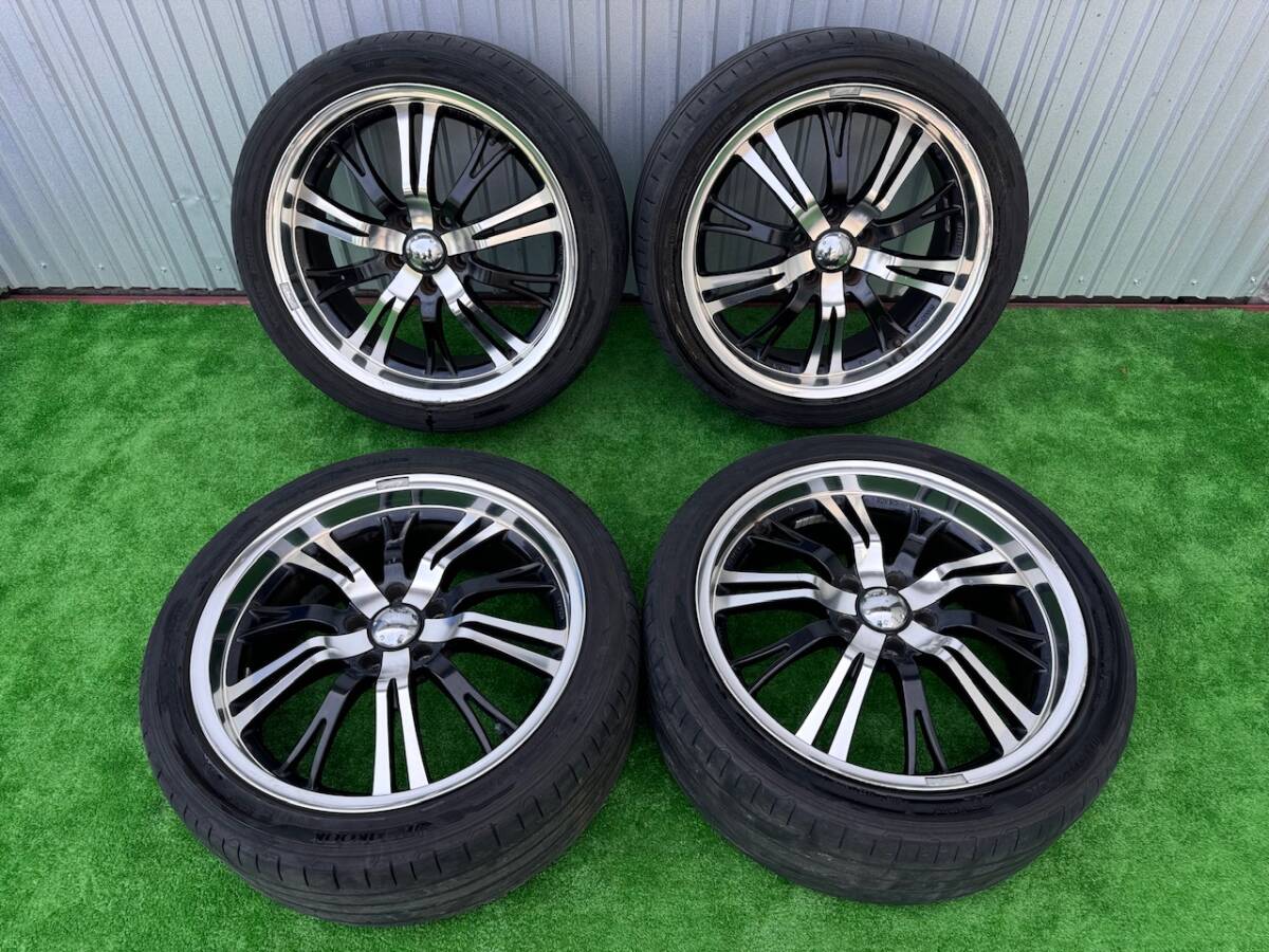 深リム SPIRIT RACING スピリット レーシング 19インチ 245/40R19 19X8JJ +40 5H PCD114.3 ホイール 4本 セット。。。拍卖