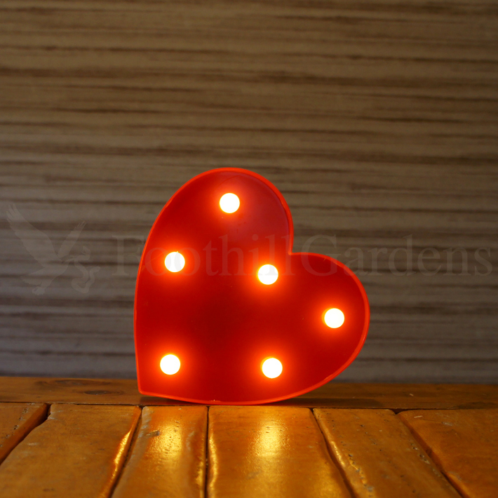 マーキーサイン シンボル ハート 赤 LED ライト ランプ 記号 電池式 照明 飾り 光 装飾 誕生日 結婚式 パーティー サプライズ拍卖
