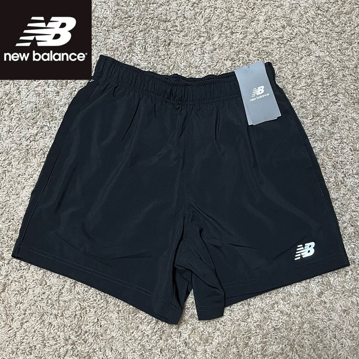 ほぼ未使用 美品 正規品 new balance ニューバランス ハーフパンツ ブラック Core ラン 5インチショーツ(インナーつき) ランニング 9181拍卖