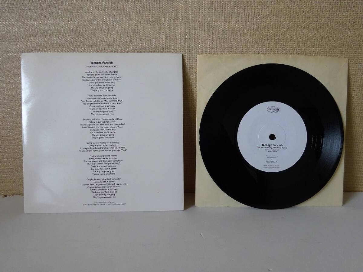 used★片面エッチング★UK盤★EP / TEENAGE FANCLUB ティーンエイジ・ファンクラブ THE BALLAD OF JOHN & YOKO / ジョンレノン【PAPAE005】拍卖