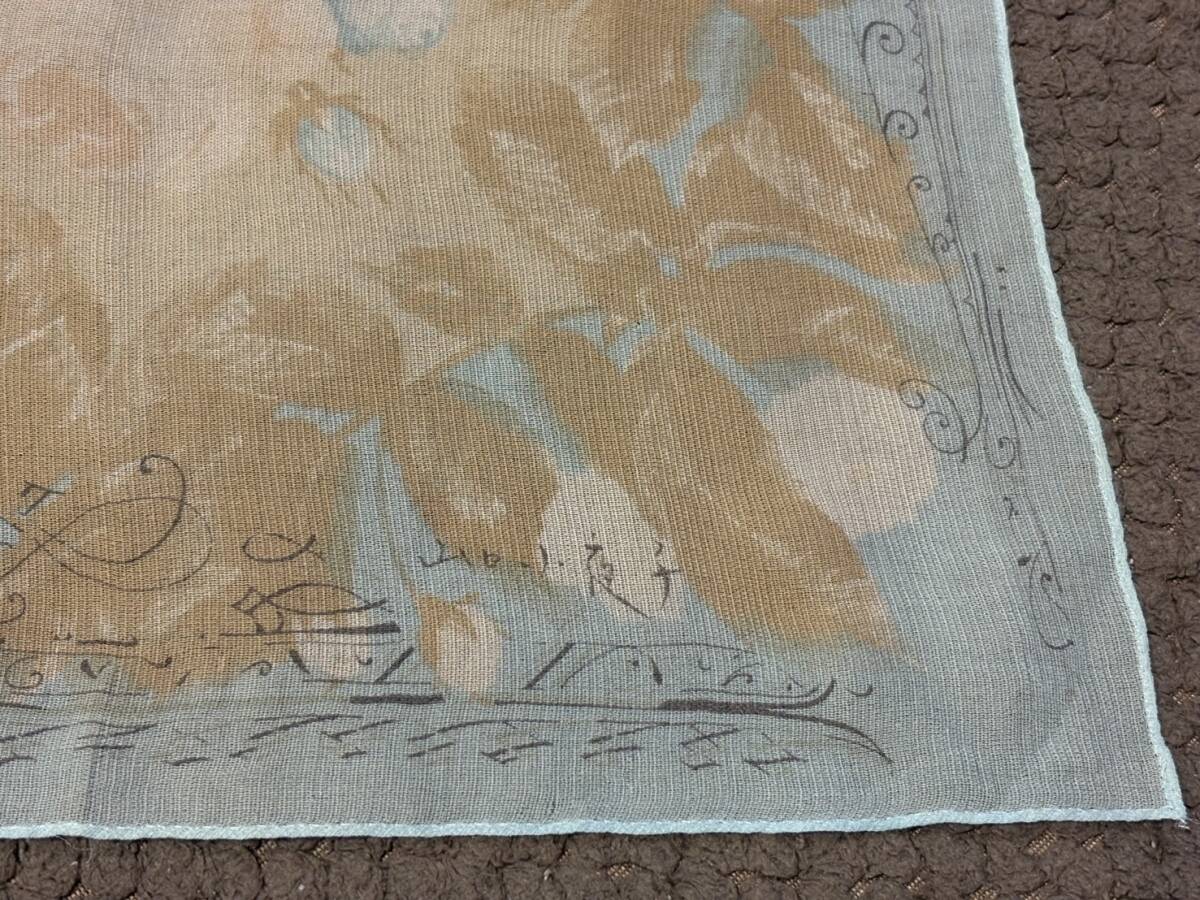 ●山口小夜子 シルクスカーフ ビンテージ アンティーク 花柄 絹拍卖