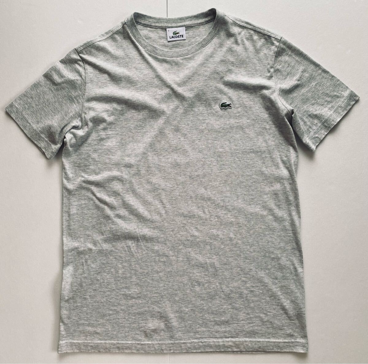 LACOSTE ラコステ 半袖Tシャツ クルーネックコットンTシャツ メンズ3 トップス拍卖