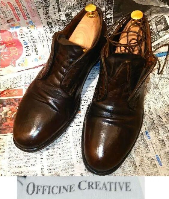 ★お得★Officine Creative レザーシューズ 27cm シューキーパー付き★拍卖