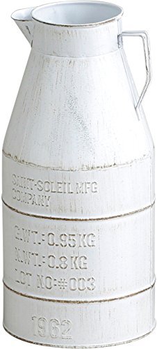 アビテ ガーデニング ポット バリル ミルクポット L ホワイト拍卖