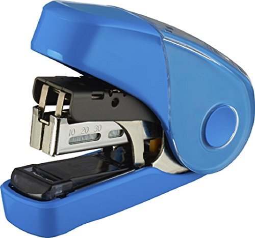 マックス ホッチキス サクリフラット 32枚とじ 予備針100本収納 ブルー HD-10FL3K/B拍卖