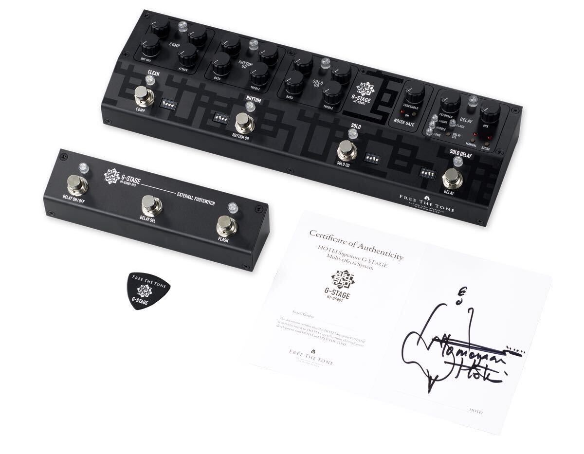 【新品・未開封・未使用】HOTEI Signature G-STAGE Multi-effects System FREE THE TONE 布袋寅泰 フリーザトーン マルチエフェクター拍卖