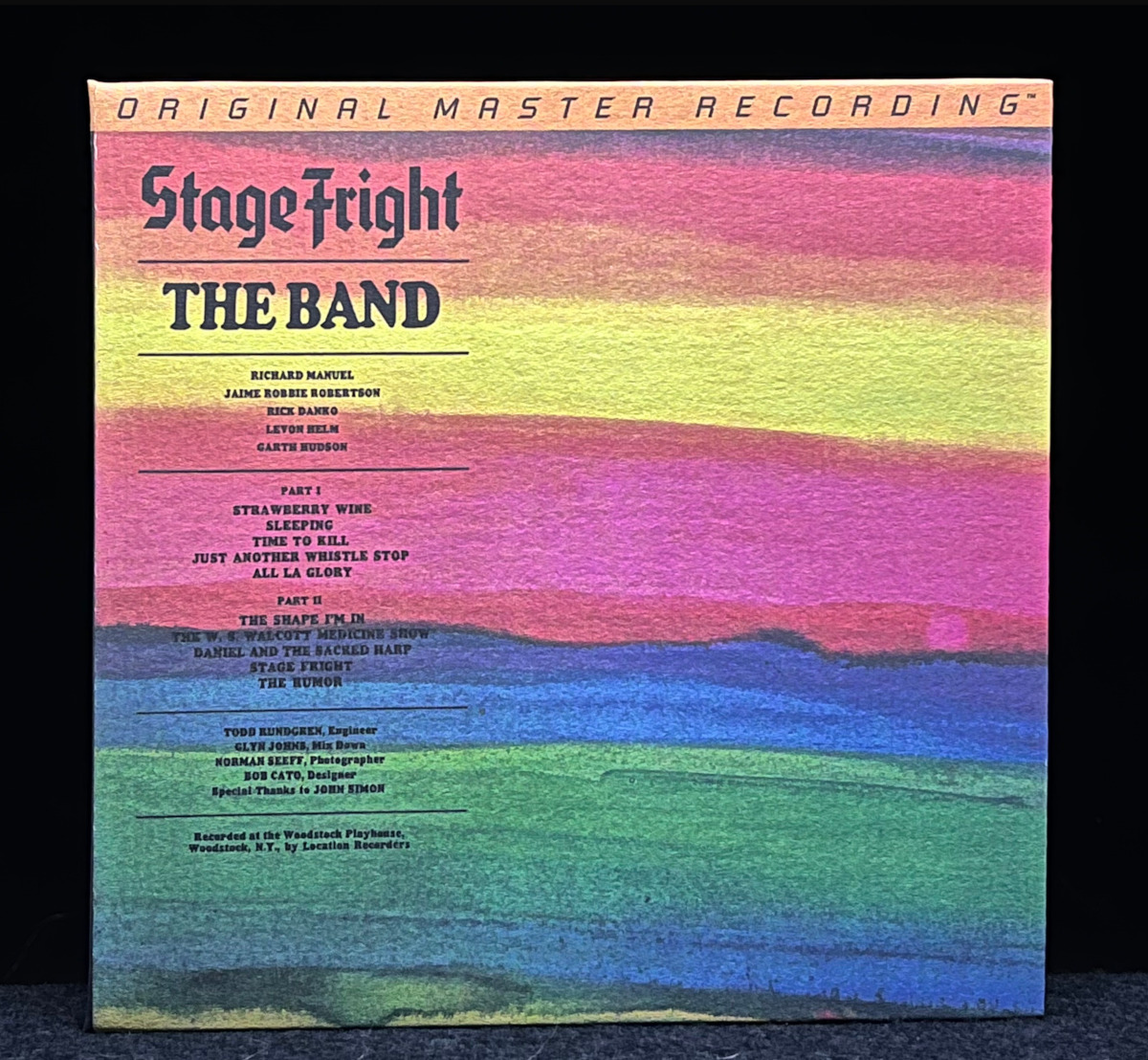 SACD (ハイブリッド盤) The Band ザ・バンド Stage Fright ステージ・フライト Mobile Fidelity Sound モービル・フィデリティ社拍卖