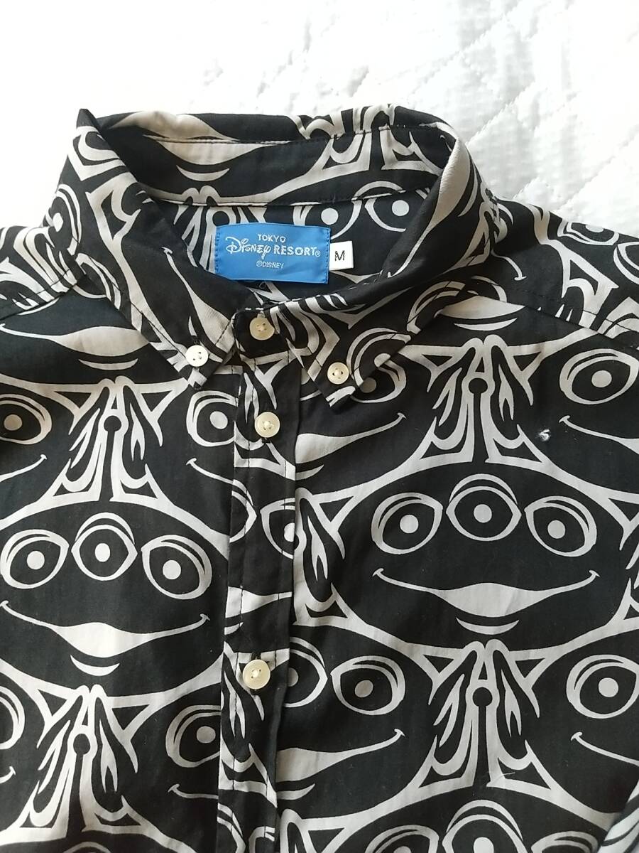 ディズニー リゾート メンズ 長袖 シャツ 総柄 M ミニオンズ 東京ディズニーランド 拍卖