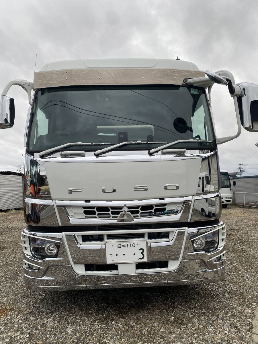 三菱ふそう スーパーグレート 17グレート 平ボデー 2デフ マニュアル ほぼ未使用 造りボディ 拍卖