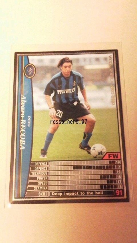 ☆WCCF2002-2003☆02-03☆111☆黒☆アルヴァロ・レコバ☆インテル☆Alvaro Recoba☆Inter☆拍卖